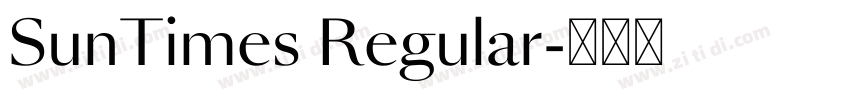 SunTimes Regular字体转换